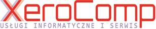 Logo XeroComp – serwis kserokopiarek, drukarek, komputerów. Sprzedaż poleasingowych oraz nowych kserokopiarek, drukarek, komputerów. Obsługa informatyczna dla firm